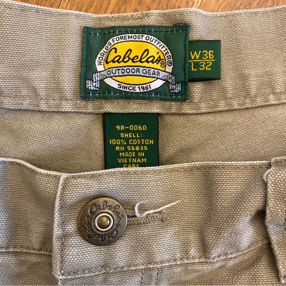 Cabela’s Jeans Cabelas Mens Convertible Pants Size 35x3 Canvas Tan